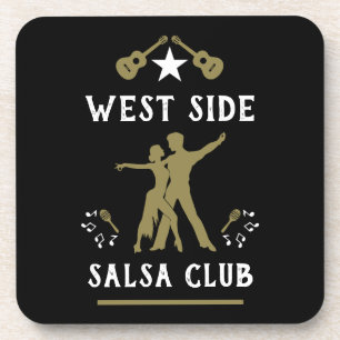 Een meisje dat houdt van salsa dansen bier onderzetter