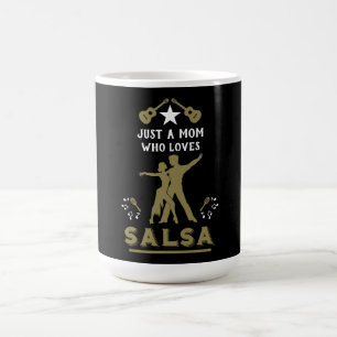 Een meisje dat houdt van salsa dansen koffiemok