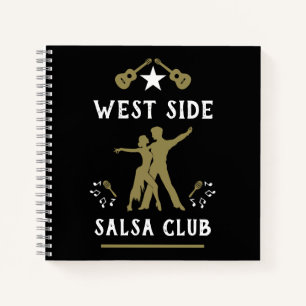 Een meisje dat houdt van salsa dansen notitieboek