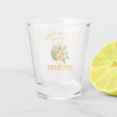 Een meisje dat houdt van Tiki Bars Shot Glas (Achterkant)