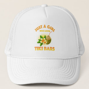 Een meisje dat houdt van Tiki Bars Trucker Pet