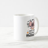 Een meisje dat op Halloween wacht Koffiemok (Voorkant rechts)