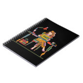 EEN MEISJE DAT OPRECHT WERKT IN LAPTOP 96 NOTITIEBOEK (Linkerzijde)