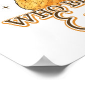 Een meisje dat overal boeken meeneemt poster (Hoek)