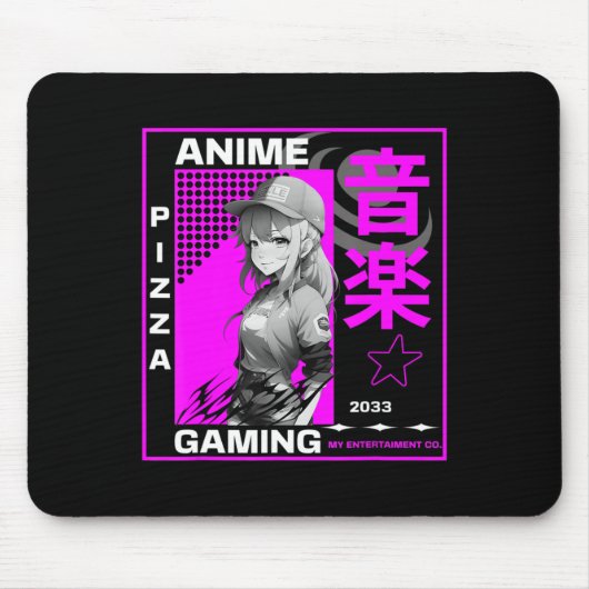 Een meisje dat van Anime houdt Muismat (Voorkant)