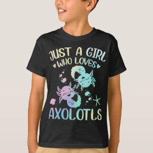 Een meisje dat van Axolotls houdt T-shirt