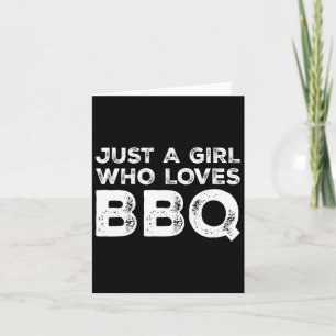Een meisje dat van BBQ houdt Kaart