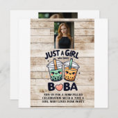 Een meisje dat van Boba houdt Kaart (Voorkant / Achterkant)