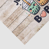 Een meisje dat van Boba houdt Tissuepapier (Detail)