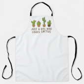 Een meisje dat van cactus houdt schort (Voorkant)