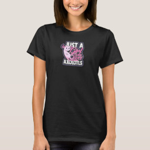 Een meisje dat van de Axoltols houdt. T-shirt