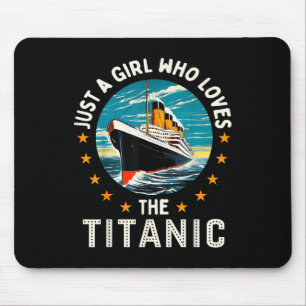 Een Meisje Dat Van De Rms Titanic Meisjes Houdt Muismat