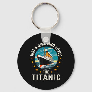 Een meisje dat van de RMS Titanic-meisjes houdt Sleutelhanger