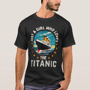 Een Meisje Dat Van De Rms Titanic Meisjes Houdt T-shirt