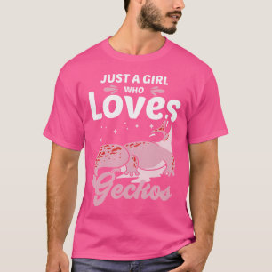 Een meisje dat van gekko's houdt t-shirt