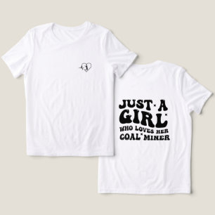 een meisje dat van haar kolenmijnwerker houdt Tri-Blend shirt