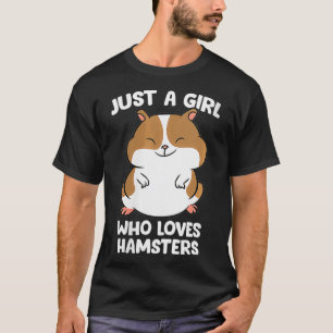 Een meisje dat van Hamsters houdt, is een echte ha T-shirt