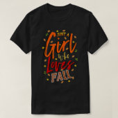 Een meisje dat van Herfst Cute Autumn Mam houdt. T-shirt (Design voorkant)