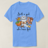 Een meisje dat van Herfst Pumpin Spice Lat houdt T-shirt (Design voorkant)