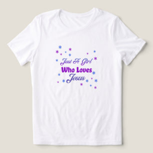 Een meisje dat van Jezus houdt - minimaal Christel Tri-Blend Shirt