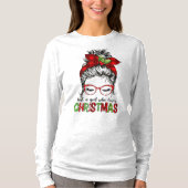 Een meisje dat van Kerstmis houdt T-shirt (Voorkant)