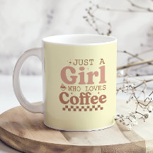 Een meisje dat van koffie houdt, is gek op koffie