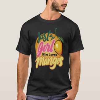 Een meisje dat van mango's houdt t-shirt