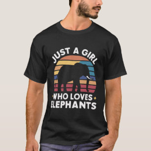 Een meisje dat van olifanten houdt t-shirt