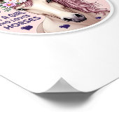 Een meisje dat van paarden houdt (2) poster (Hoek)