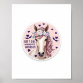 Een meisje dat van paarden houdt (2) poster (Voorkant)