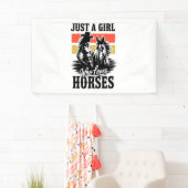 Een meisje dat van paarden houdt (3) spandoek (Insitu)