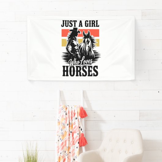 Een meisje dat van paarden houdt (3) spandoek (Insitu)