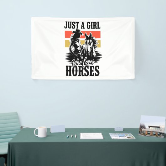 Een meisje dat van paarden houdt (3) spandoek (Beurs)