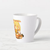 Een meisje dat van Pommeren houdt Latte Mok (Rechterhoek)