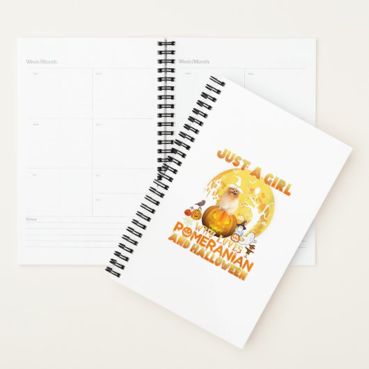 Een meisje dat van Pommeren houdt Planner (Display)