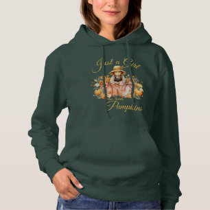 "Een meisje dat van pompoenen houdt" Hoodie