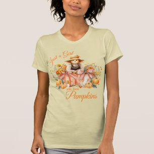 "Een meisje dat van pompoenen houdt" T-shirt