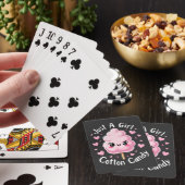 Een meisje dat van Snoep houdt Pokerkaarten (Insitu)