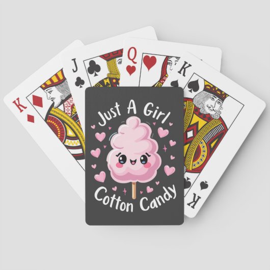 Een meisje dat van Snoep houdt Pokerkaarten (Achterkant)