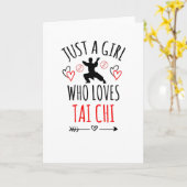 Een meisje dat van Tai Chi houdt | Tai Chi Master  Kaart (Gele Bloem)