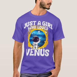 Een meisje dat van Venus VN houdt T-shirt