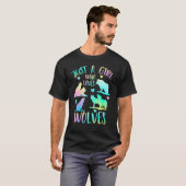 een meisje dat van wolven houdt t-shirt (Voorkant volledig)