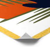 Een meisje dat yoga doet met een zonnebank poster (Hoek)