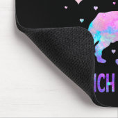 Een meisje die houdt van Franse bulldogs hond leuk Muismat (Hoek)