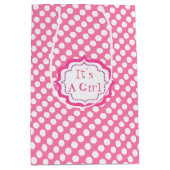 Een meisje douche, een meisje. medium cadeauzakje (Voorkant)