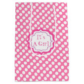 Een meisje douche, een meisje. medium cadeauzakje (Achterkant)