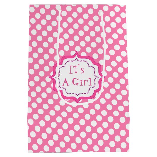 Een meisje douche, een meisje. medium cadeauzakje (Achterkant)