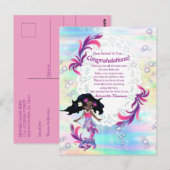 Een meisje - een Baby Zeemeermin Briefkaart (Voorkant / Achterkant)