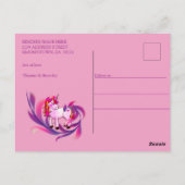 Een meisje - een Baby Zeemeermin Briefkaart (Achterkant)