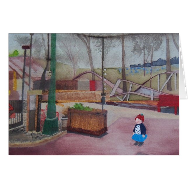 "Een meisje en een pretpark ..." (Voorkant Horizontaal)
